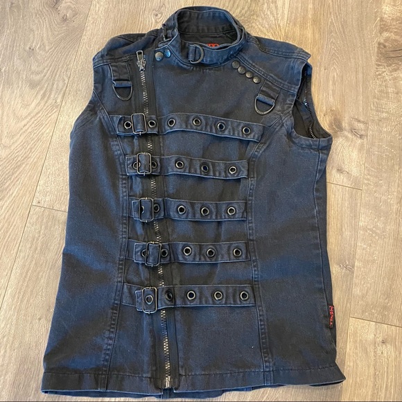 Tripp nyc Other - Tripp Black Bondage Buckle Vest Size